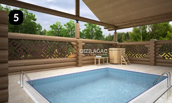 Sauna və hovuz
